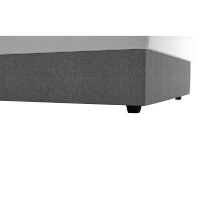 Čalúnená posteľ s úložným priestorom a matracom DARIA 120x200 cm sivá