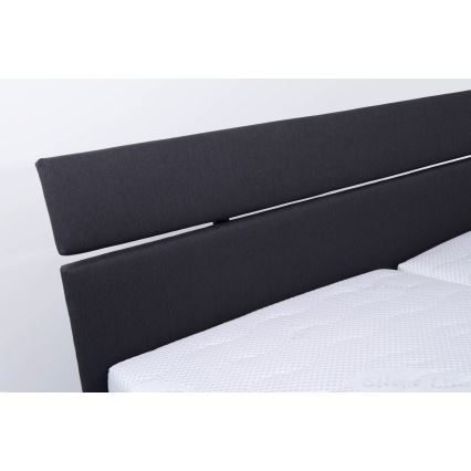 Čalúnená posteľ s úložným priestorom bez matraca ALIS 160x200 cm antracit