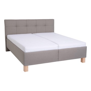 Čalúnená posteľ s úložným priestorom bez matraca MARIA 180x200 cm taupe