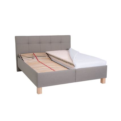 Čalúnená posteľ s úložným priestorom bez matraca MARIA 180x200 cm taupe