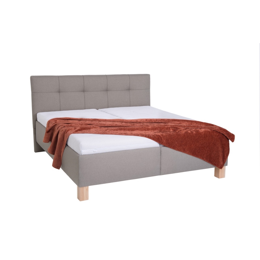 Čalúnená posteľ s úložným priestorom bez matraca MARIA 180x200 cm taupe
