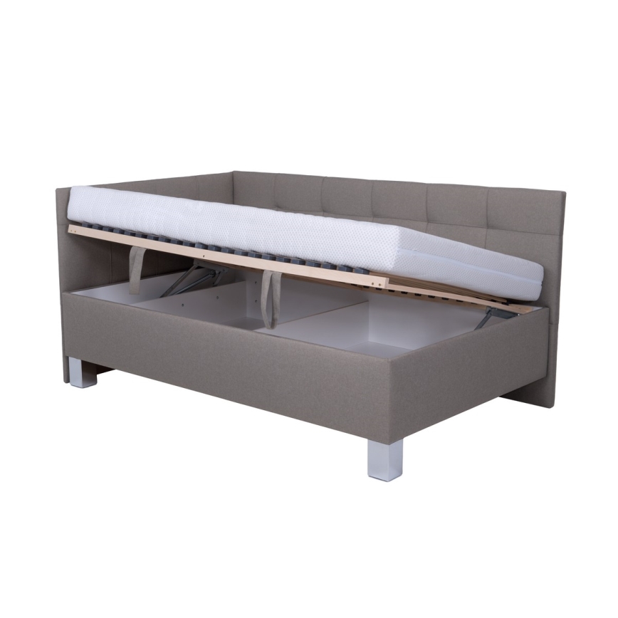 Čalúnená posteľ s úložným priestorom bez matraca MARIA PETITE 120x200 cm taupe