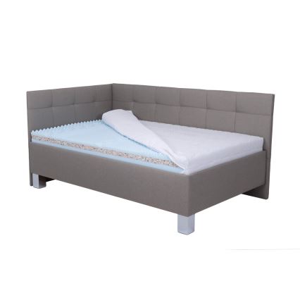 Čalúnená posteľ s úložným priestorom bez matraca MARIA PETITE 120x200 cm taupe