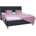 Čalúnená posteľ s úložným priestorom bez matraca VIOLET 160x200 cm antracit