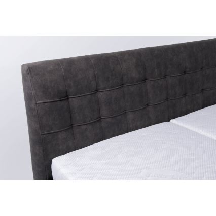 Čalúnená posteľ s úložným priestorom bez matraca VIOLET 160x200 cm tmavošedá