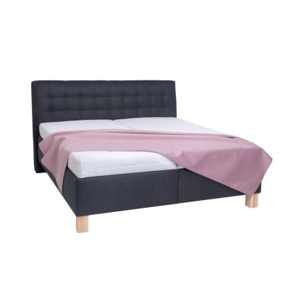 Čalúnená posteľ VIOLET 180x200 cm s matracom a úložným priestorom, antracit