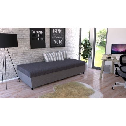Čalúnená váľanda s úložným priestorom CORY 80x200 šedá