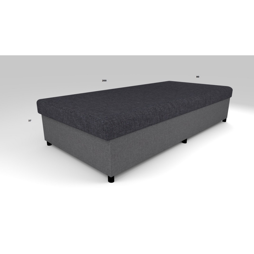Čalúnená váľanda s úložným priestorom CORY 80x200 šedá