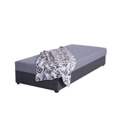 Čalúnená váľanda s úložným priestorom JACOB XL nosnosť 130 kg 90x200 cm šedá