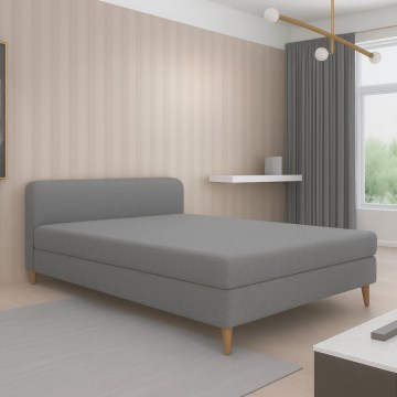 Čalúnená válenda BRISBANE 110x200 cm šedá