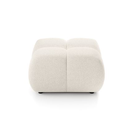 Čalúnený taburet ALMADA 72x72 cm krémový