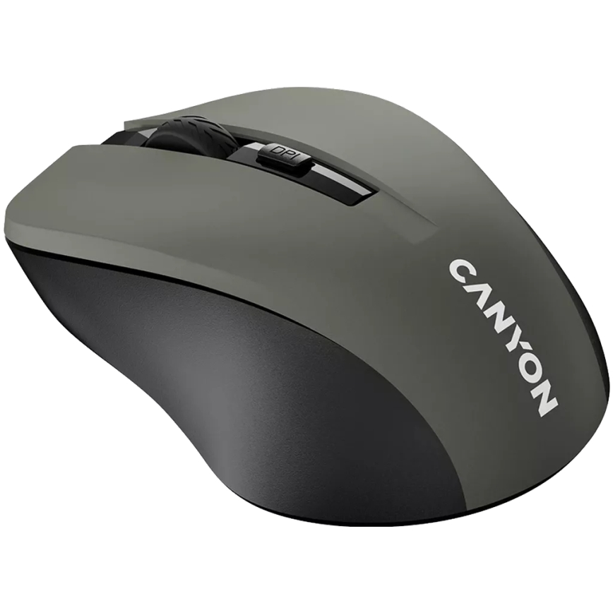 Canyon - Bezdrôtová myš 800/1000/1200 DPI 2xAAA šedá