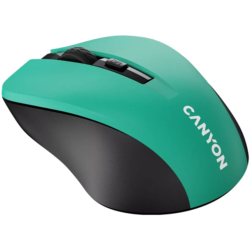 Canyon - Bezdrôtová myš 800/1000/1200 DPI 2xAAA zelená
