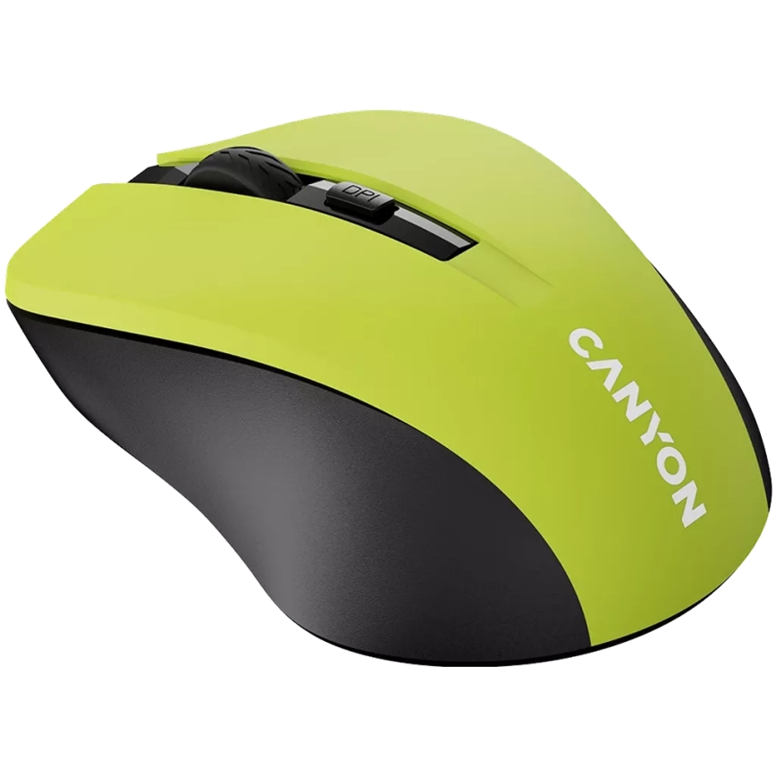 Canyon - Bezdrôtová myš 800/1000/1200 DPI 2xAAA žltá