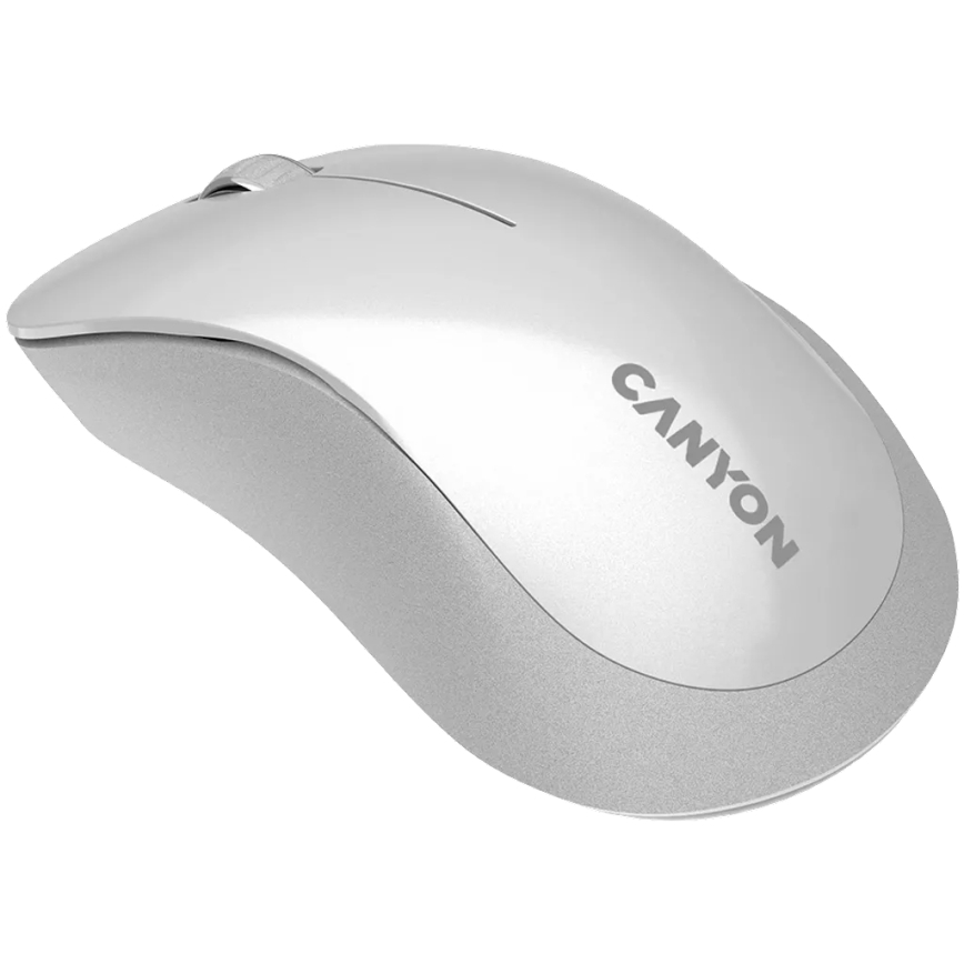 Canyon - Bezdrôtová optická myš so senzorom Pixart MW 1200 DPI 2xAAA biela