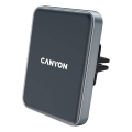 Canyon - Magnetický držiak telefónu do auta s funkciou bezdrôtového nabíjania Qi 5V hranatý čierny