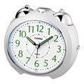 Casio - Budík 1xLR14 biela/lesklý chróm