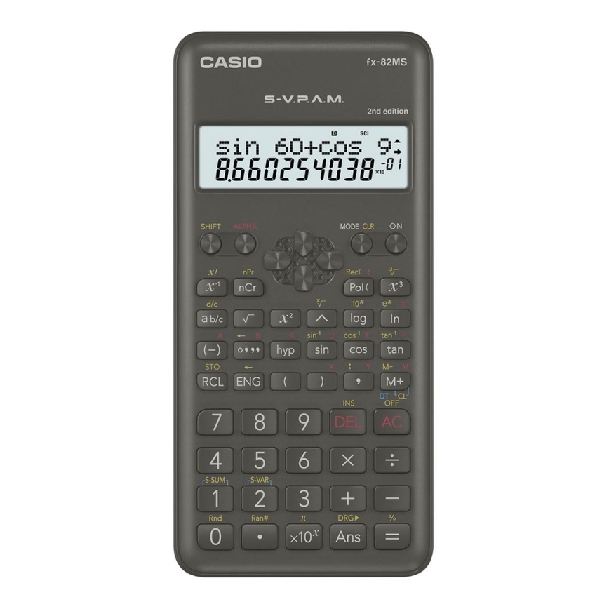 Casio - Školská kalkulačka 1xAAA čierna