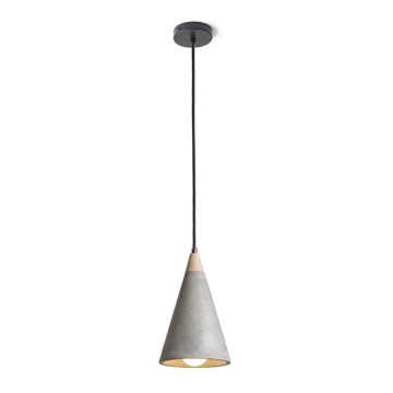 ČERENÁ - Design Rendl - R12380 - Luster na lanku HEIDI 1xE27/28W/230V betón/drevo