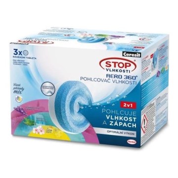 Ceresit - Tablety do odvlhčovača 2v1 AERO 360° 3x 450 g trojbalenie