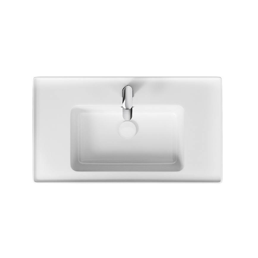 Cersanit K114-017 - Zápustné umývadlo CREA 44,5x80,5 cm keramika/lesklá biela