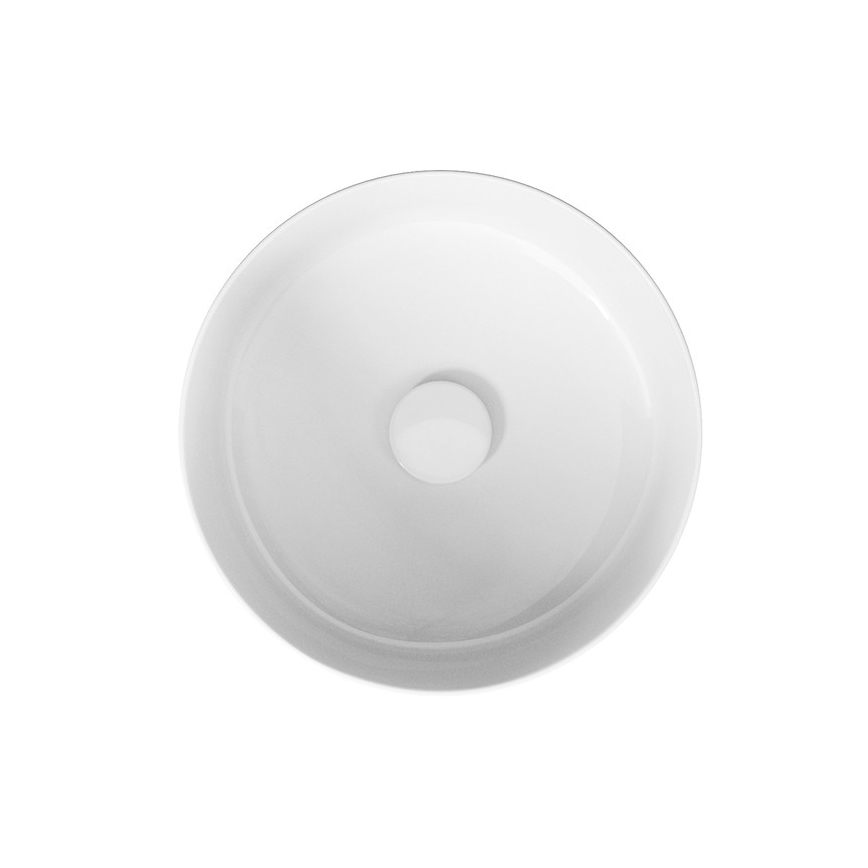 Cersanit K114-020 - Umývadlo na dosku CREA pr. 38 cm keramika/lesklá biela