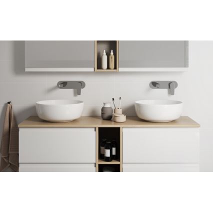 Cersanit K116-048-ECO - Umývadlo na dosku MODUO pr. 40 cm keramika/lesklá biela