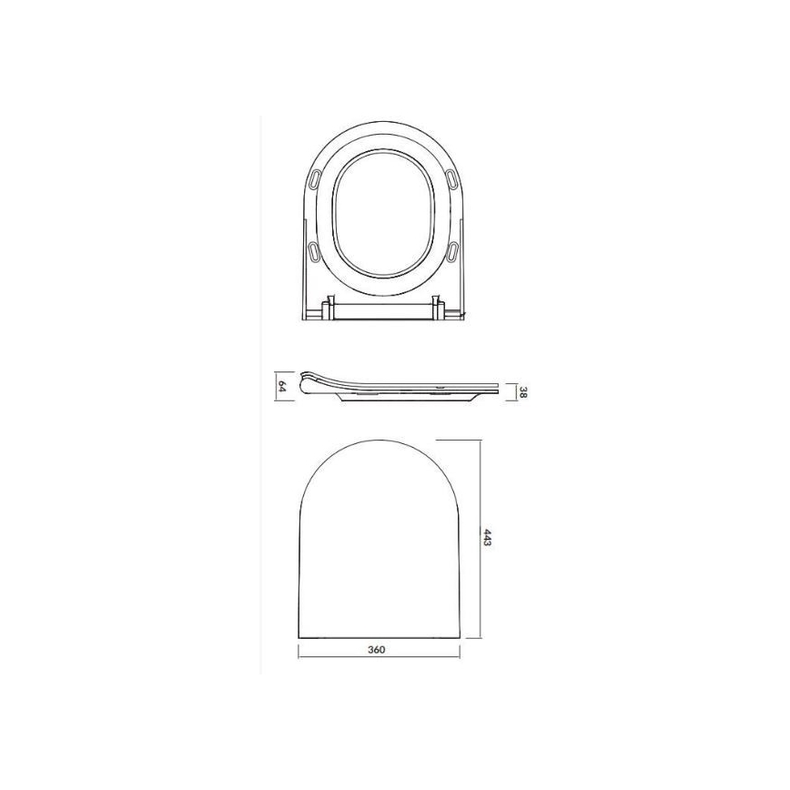 Cersanit K701-104 - Závesné WC s doskou CITY OVAL keramika/biela