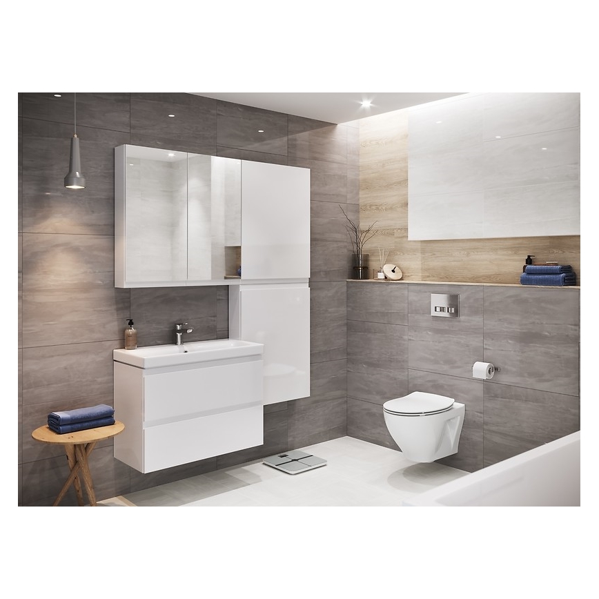 Cersanit K701-147 - Závesné WC s doskou SAVIO keramika/biela