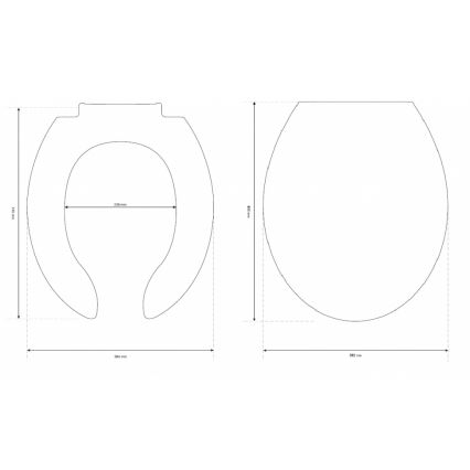 Cersanit K98-0002 - WC sedadlo pre osoby so zdravotným postihnutím ETIUDA