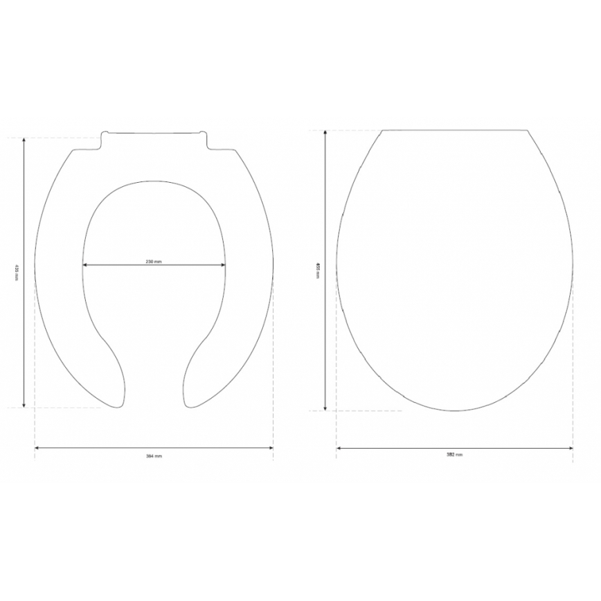 Cersanit K98-0002 - WC sedadlo pre osoby so zdravotným postihnutím ETIUDA