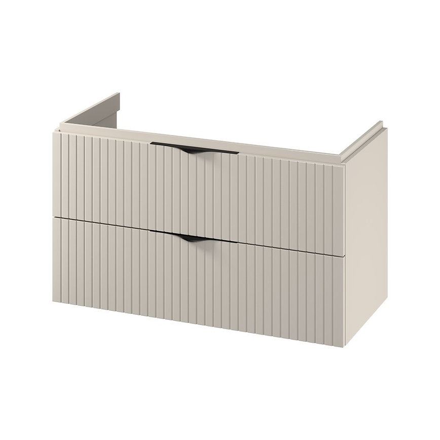 Cersanit S1015-013 - Závesná kúpeľňová skrinka pod umývadlo TIRSO 100x45 cm béžová