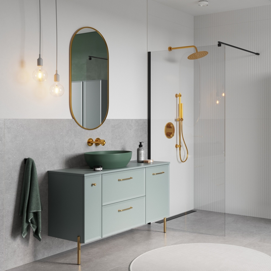 Cersanit S1022-008 - Závesná kúpeľňová skrinka MILLE 20x45 cm mintová