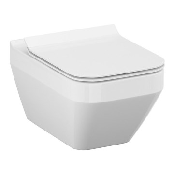 Cersanit S701-213-ECO - Závesné WC s WC sedátkom CREA keramika/biela