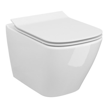 Cersanit S701-405-ECO - závesné WC s doskou CITY, keramika/biela