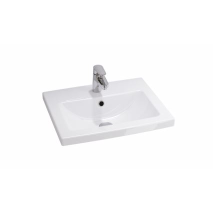 Cersanit S801-153-DSM - Závesná kúpeľňová skrinka s umývadlom LARA COMO 46x50 cm orech