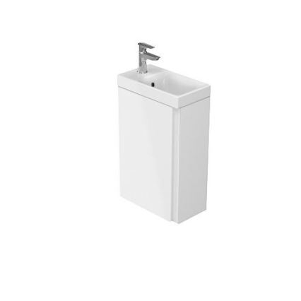Cersanit S801-218-DSM - Závesná kúpeľňová skrinka s umývadlom MODUO SLIM 40 cm lesklá biela