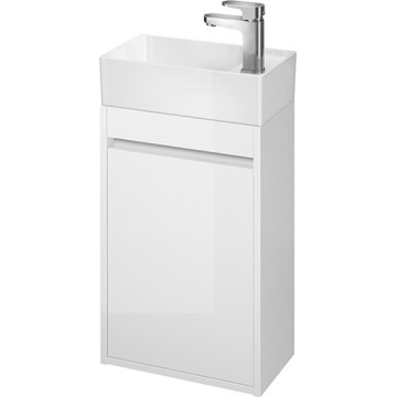 Cersanit S924-001 - Kúpeľňová skrinka pod umývadlo BARBARA 59,3x39,2 cm lesklá biela
