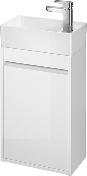 Cersanit S924-001 - Kúpeľňová skrinka pod umývadlo BARBARA 59,3x39,2 cm lesklá biela