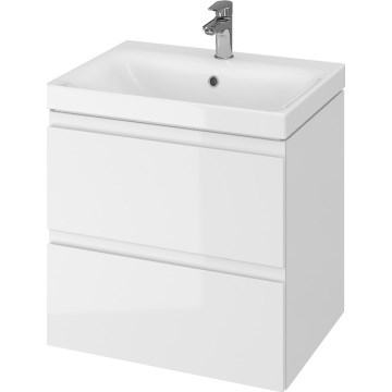 Cersanit S929-010 - Závesná kúpeľňová skrinka pod umývadlo MEDDIE 57x59,5 cm lesklá biela