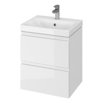 Cersanit S929-012 - Závesná kúpeľňová skrinka pod umývadlo MEDDIE 57x49,4 cm lesklá biela