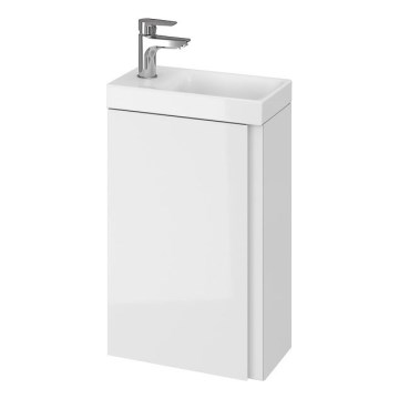 Cersanit S929-014 - Kúpeľňová skrinka pod umývadlo MEDDIE 59x39 cm lesklá biela