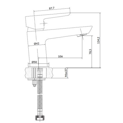 Cersanit S952-003 - Vaňová súprava s batériou + umývadlová batéria MILLE lesklý chróm