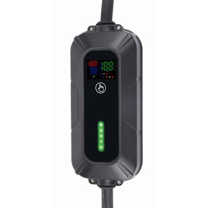 Cestovná nabíjacia stanica pre elektromobily EV/PHEV AC Type 2 16A/380V 11kW IP55 5m + adaptér 230V 3,7kW + puzdro