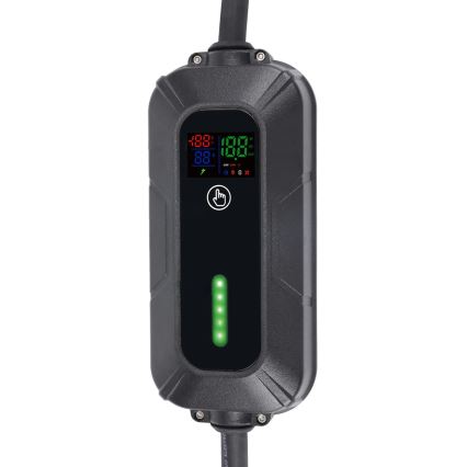 Cestovná nabíjacia stanica pre elektromobily EV/PHEV AC Type 2 16A/380V 11kW IP55 5m + adaptér 230V 3,7kW + puzdro
