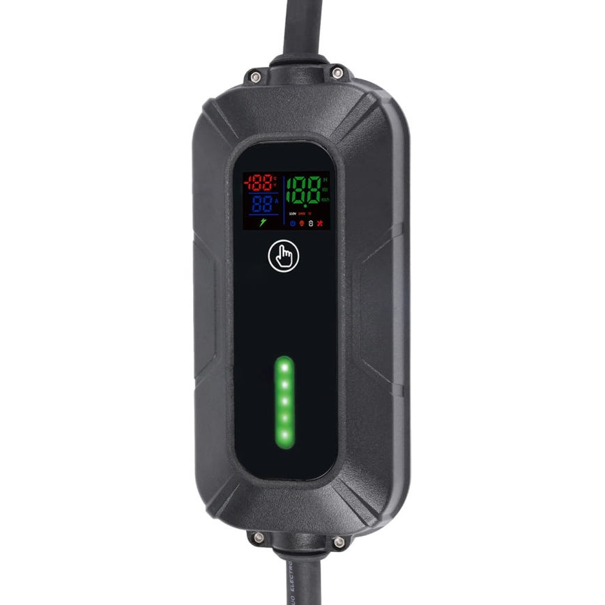 Cestovná nabíjacia stanica pre elektromobily EV/PHEV AC Type 2 16A/380V 11kW IP55 5m + adaptér 230V 3,7kW + puzdro