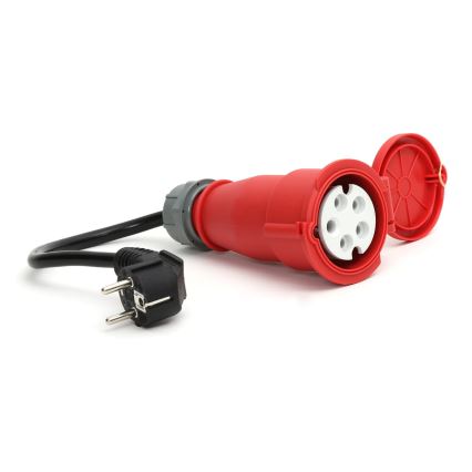 Cestovná nabíjacia stanica pre elektromobily EV/PHEV AC Type 2 16A/380V 11kW IP55 5m + adaptér 230V 3,7kW + puzdro