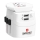 Cestovný adaptér PRO Light USB 2A - World, UK+USA+AUS/CN 2x USB-A 12W