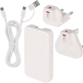 Cestovný adaptér s vymeniteľnými nástavcami USB GaN 100-250V