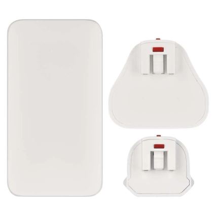 Cestovný adaptér s vymeniteľnými nástavcami USB GaN 100-250V